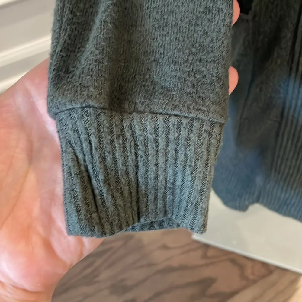 Market & Spruce Green Brushed Open Cardigan - Size XS - Image 4