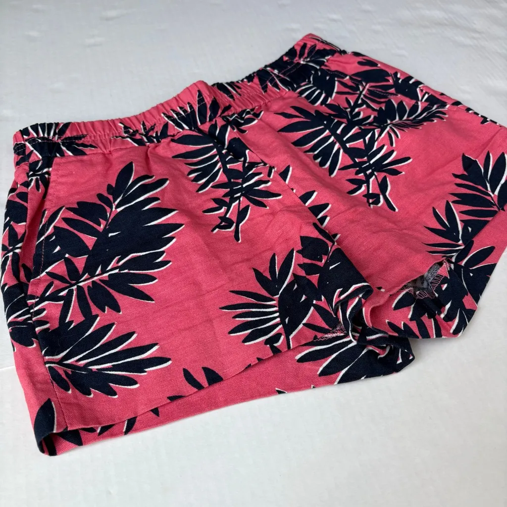J. Crew Women's 3" printed boardwalk pull-on short pink blue size 2 - Image 12