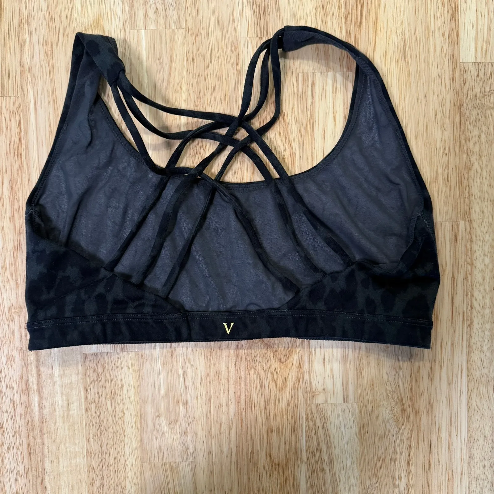 Victoria's Secret black animal print‎ sports bra - Image 2
