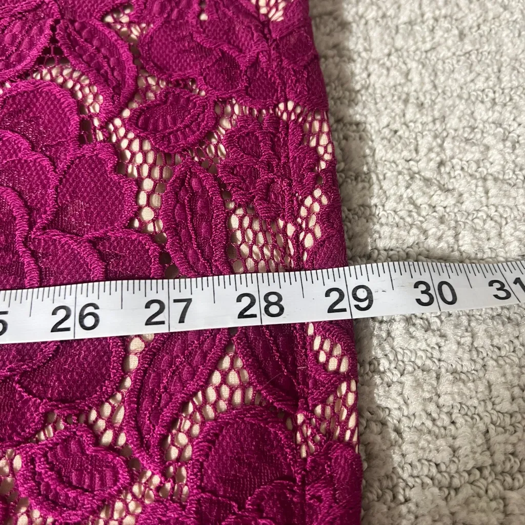 Nikibiki Magenta Lace Mini Dress - Image 8