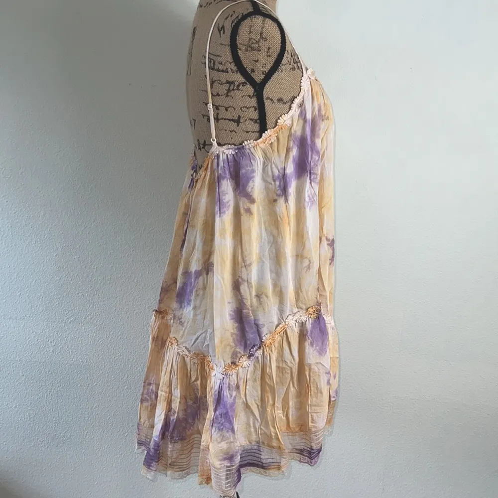 mini babydoll dress tie dye dress size M NWT - Image 8