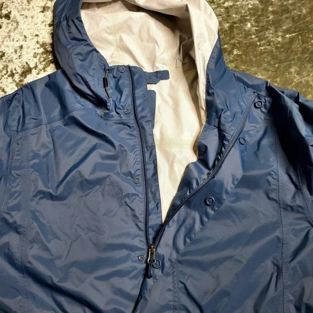 Merrell Blue Hooded Pullover Windbreaker Jacket - Image 5