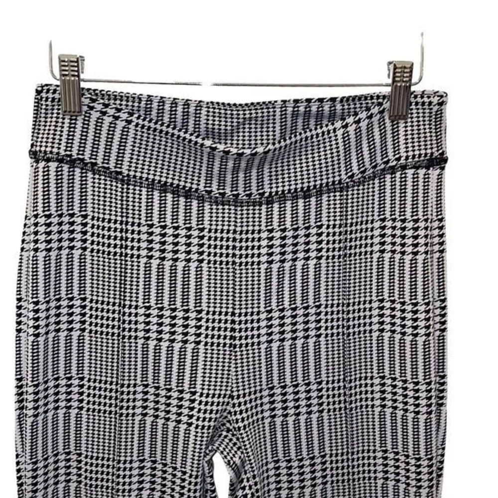 Alo Yoga Jacquard High-Waist Glenplaid Flutter Legging‎ Size Large Black - Image 3