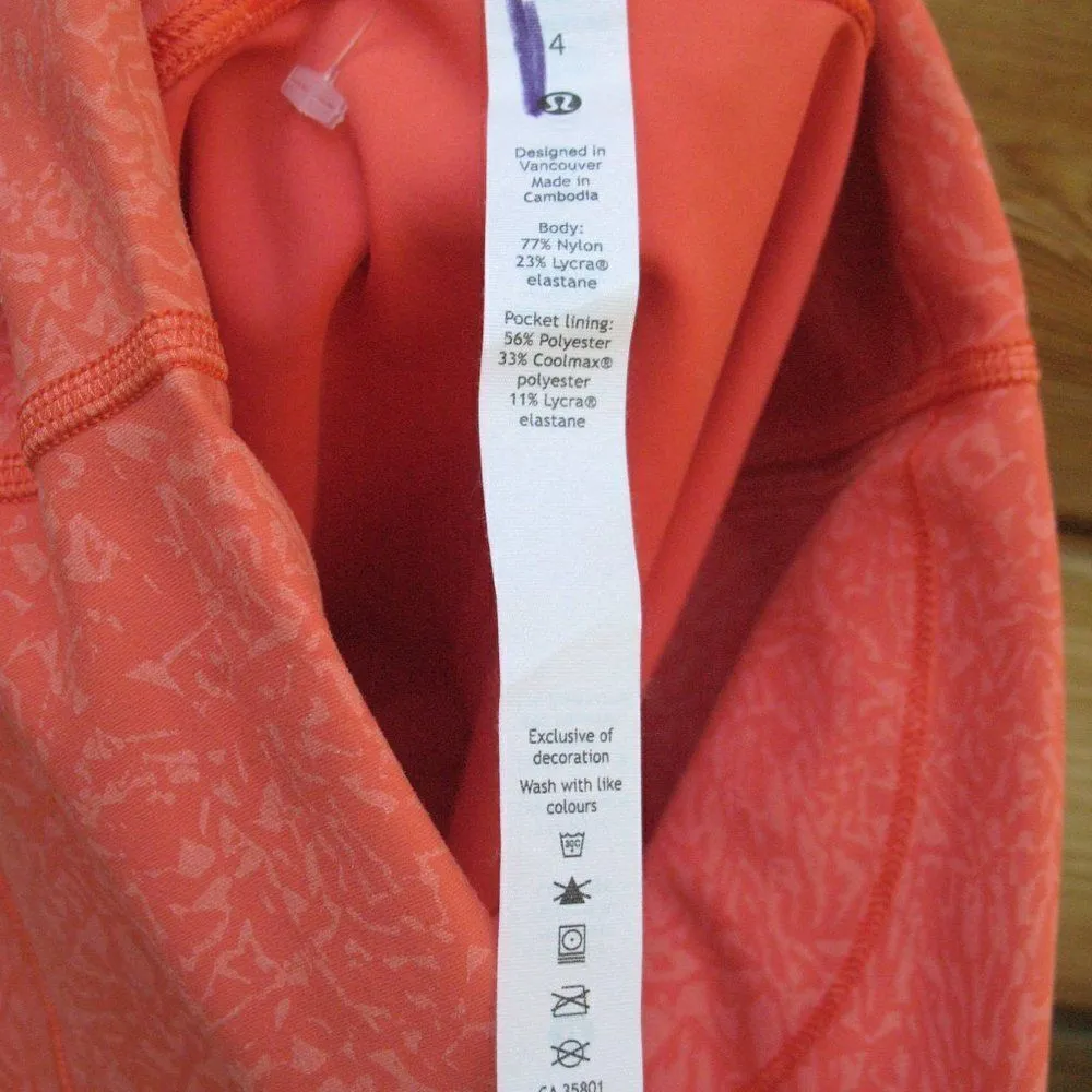 NWOT Lululemon Wunder Train High Rise Shorts 8” Crunch Warm Coral - Image 9