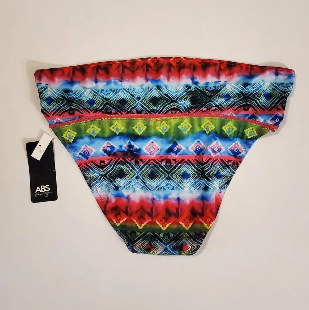 NWT! ABS Multicolor Swim Bottoms Sz:6 Pink - Image 4
