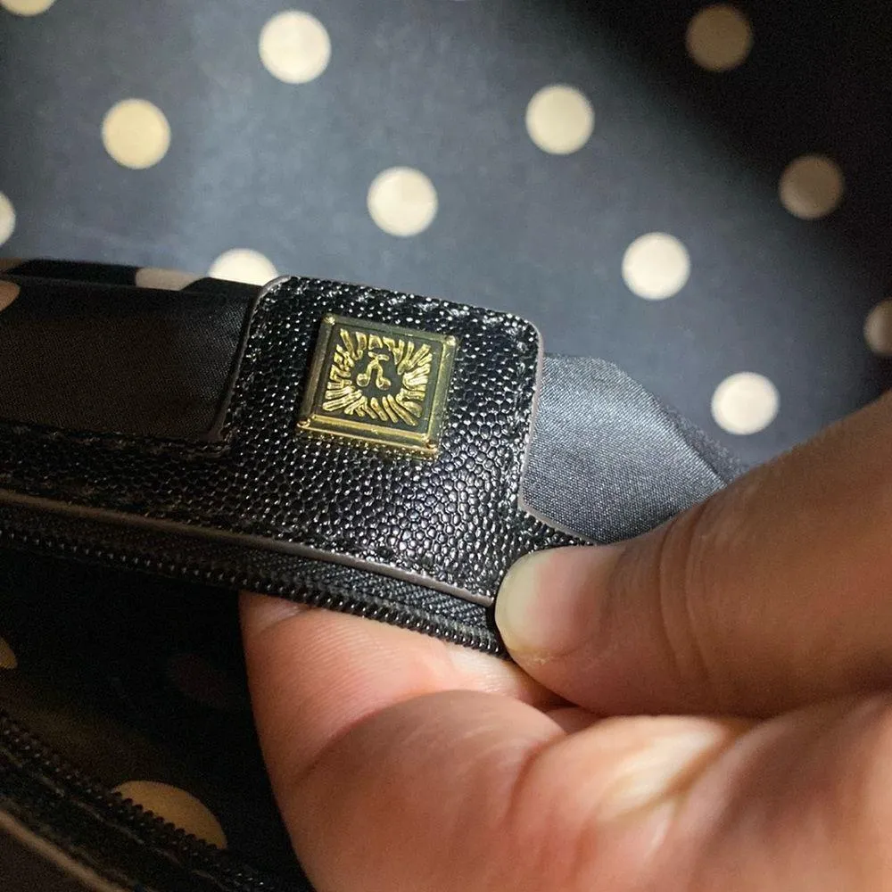 Anne Klein Black Dome Satchel EUC some flaws - Image 10