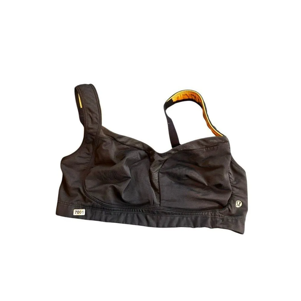 Lululemon Black Sports Bra Size 36DD Lightly Padded Adjustable Straps Hook Closu Black - Image 6