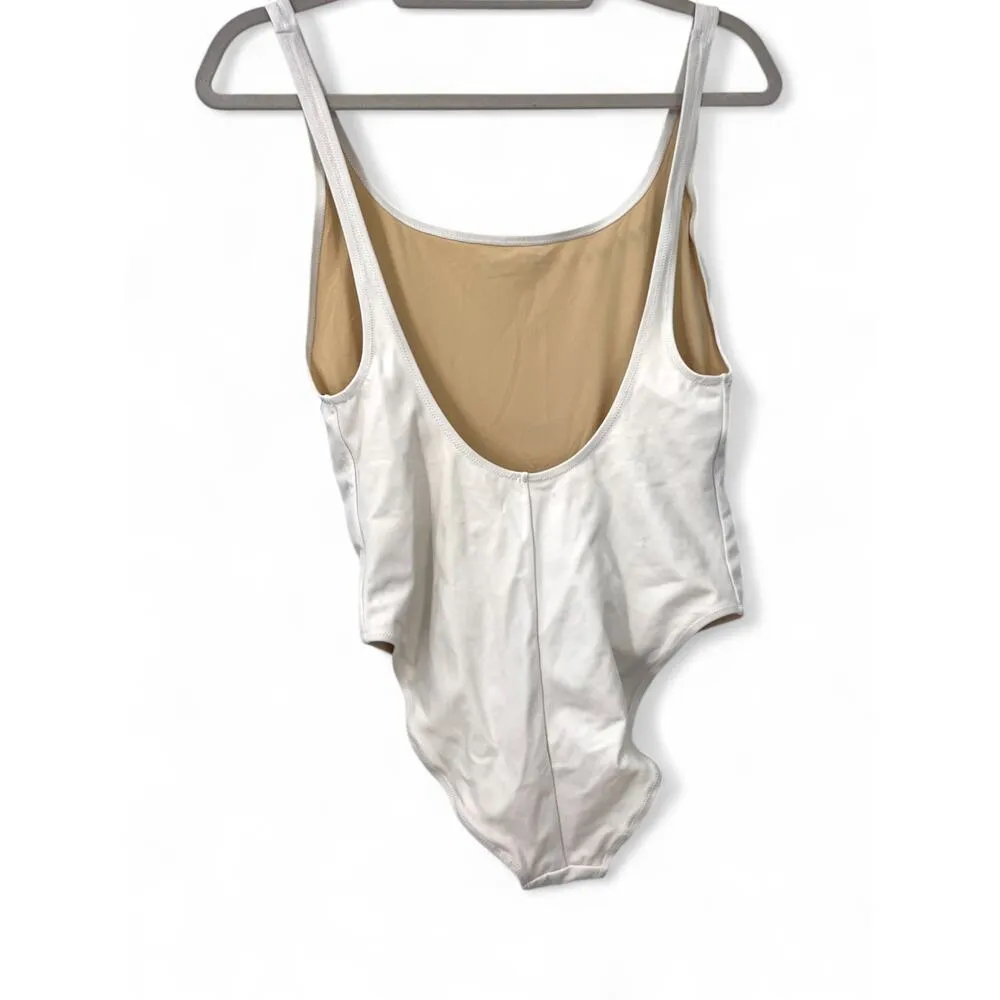 Sundry | L |  Summer of Love One Piece White Embroidered Swimsuit Anthropologie - Image 4