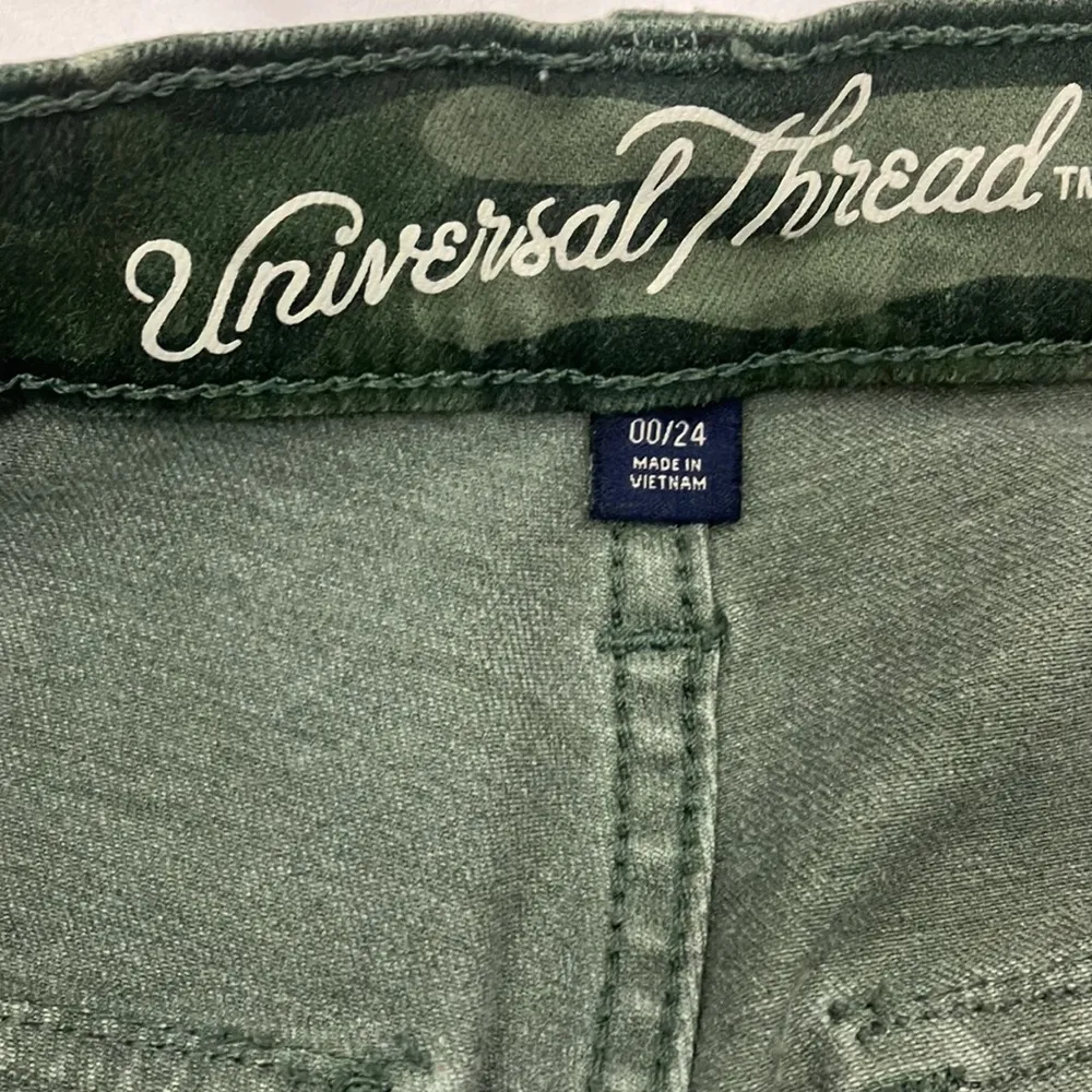 Universal Thread high rise straight camouflage pants size 24/00 (small) - Image 6