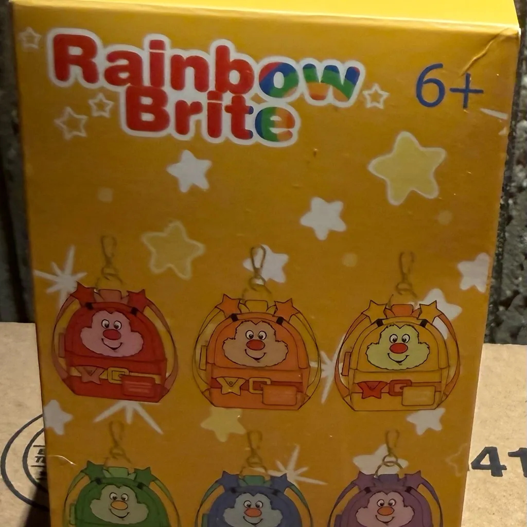 Loungefly Rainbow Brite Mini Backpack Bag Charm Keychain – Blue | Open Box - Image 7