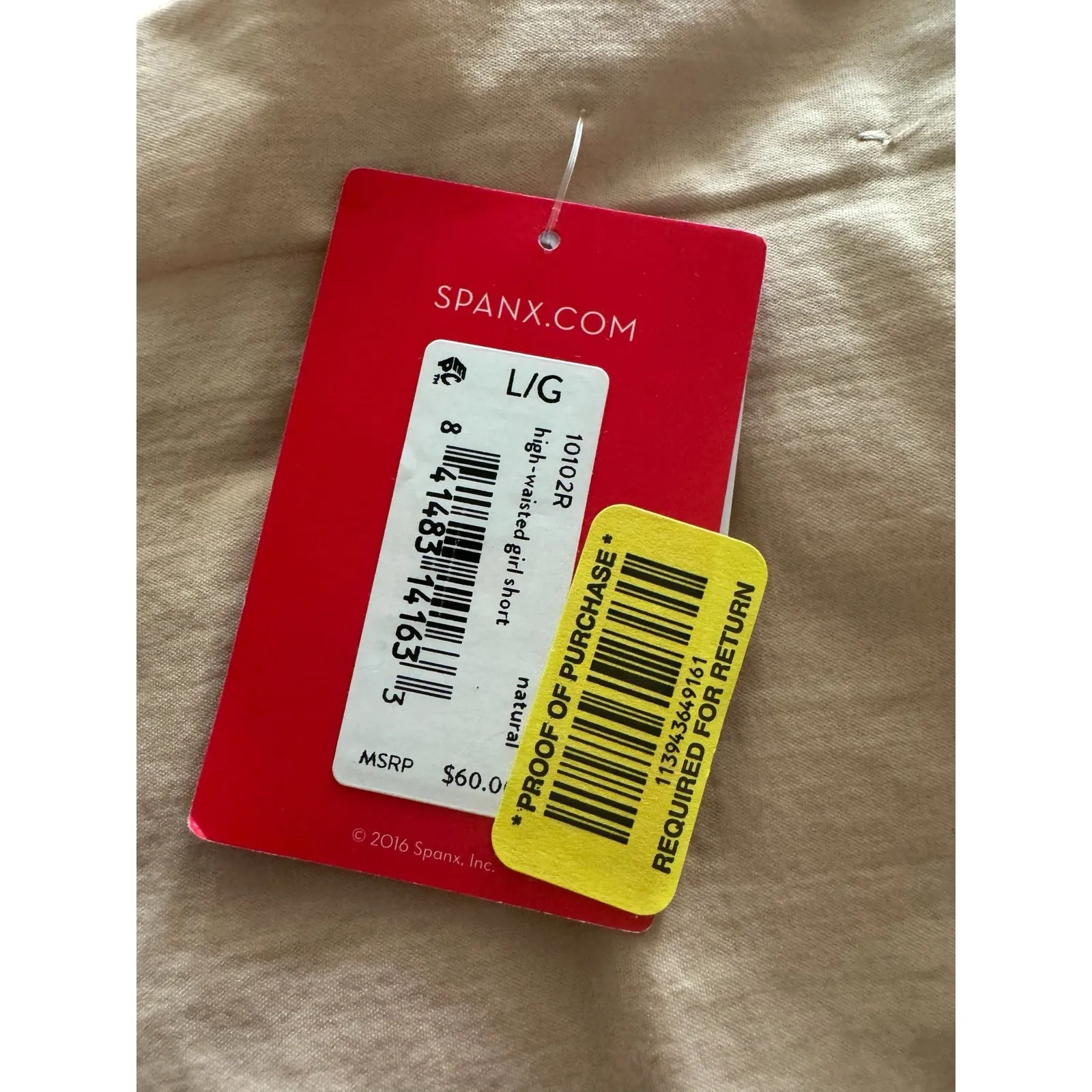 SPANX Shape High-Waisted Girl Short Shapewear Nude Size L NWT - Image 5