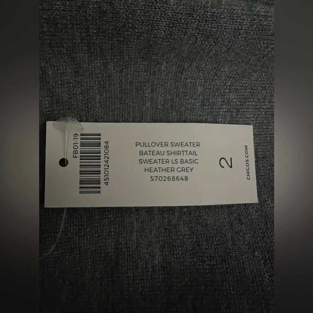  | ladies scoop neck sweater. Size: Chicos 2/L - Image 8