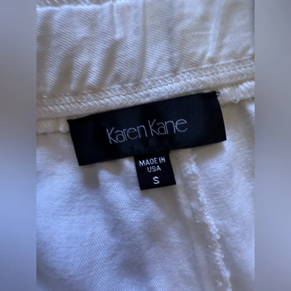 Karen Kane Pants Womans  Off White Wide Leg Outdoor Casual Elastic Waist Comfy S - Image 3