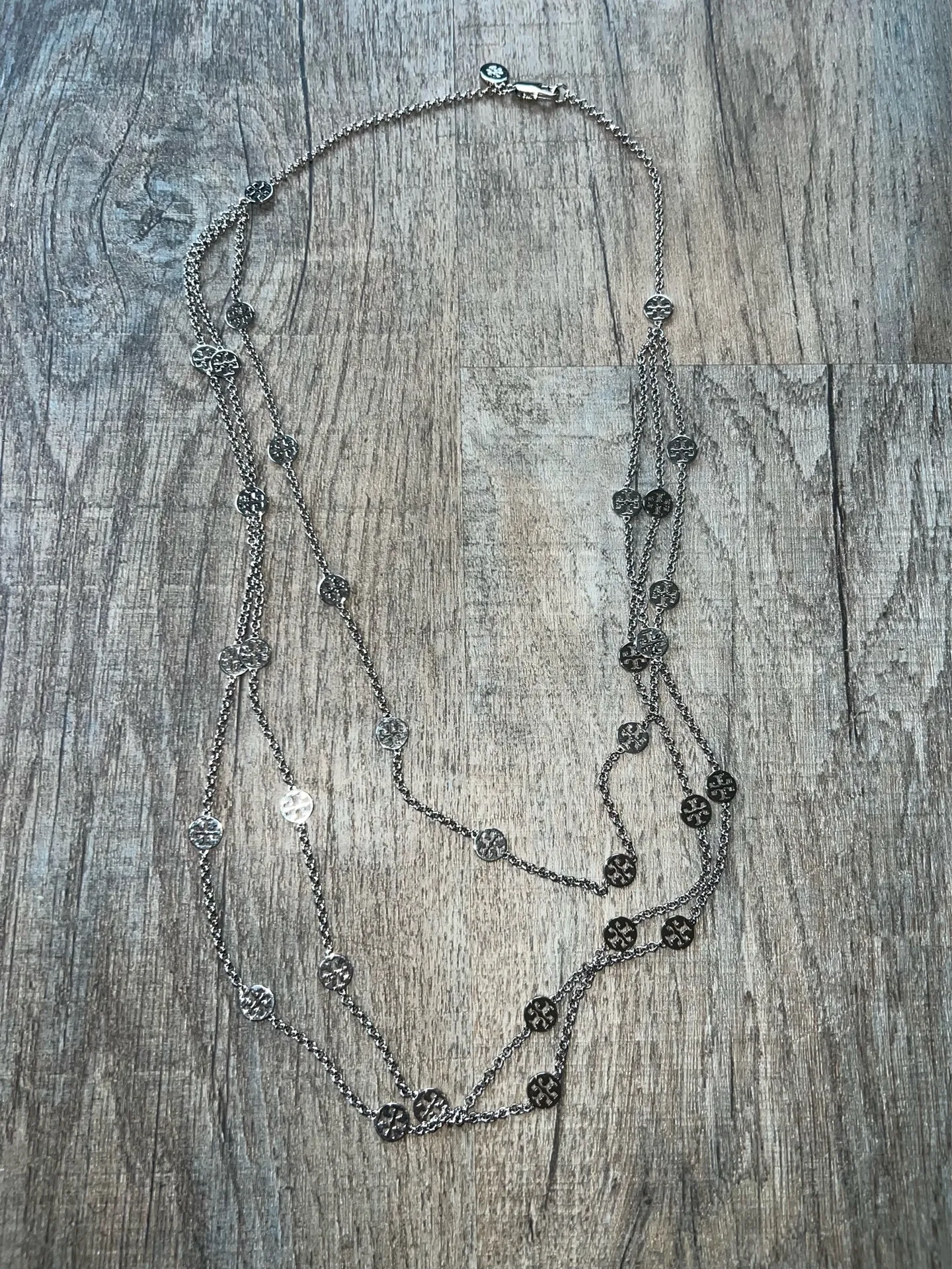 Tory Burch Muti Strand Logo Chain Necklace  - Image 2