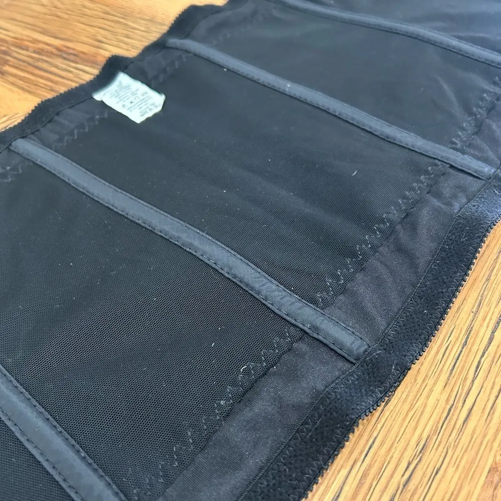 Vintage Shapewear Waist Cincher Girdle 32 XL Black | Crown - Image 6