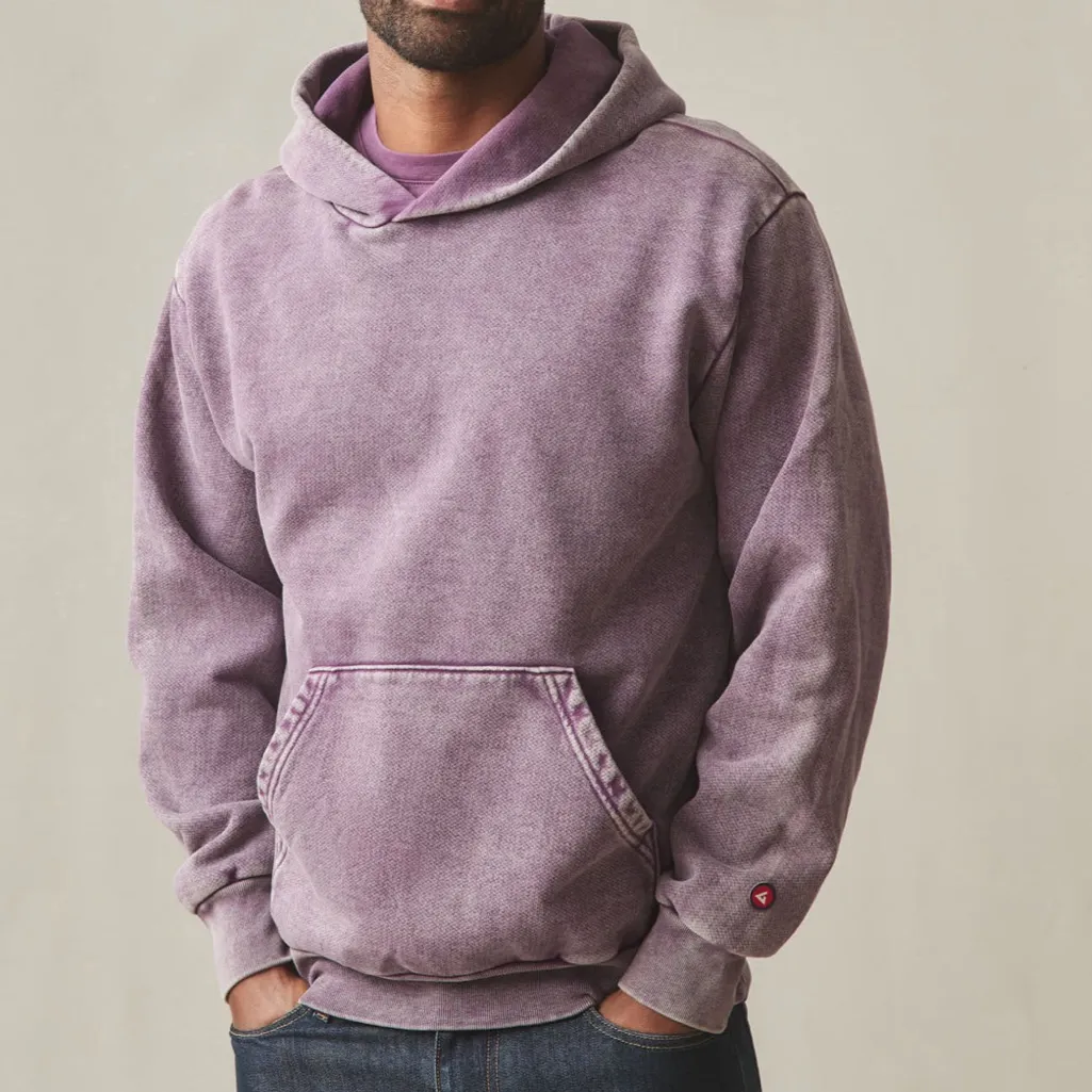 NEW American Giant The New Vintage Pullover Hoodie Sweatshirt Men’s Women’s XS Purple - Image 2