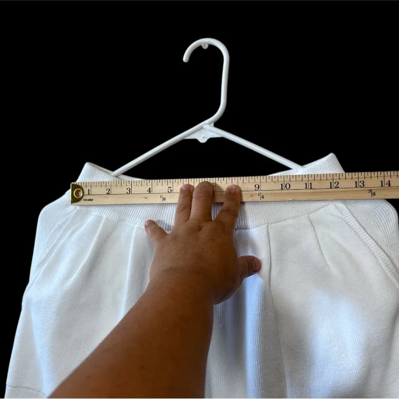 Free People Beach freya knit White Relaxed Joggers,Size M,no tag - Image 7