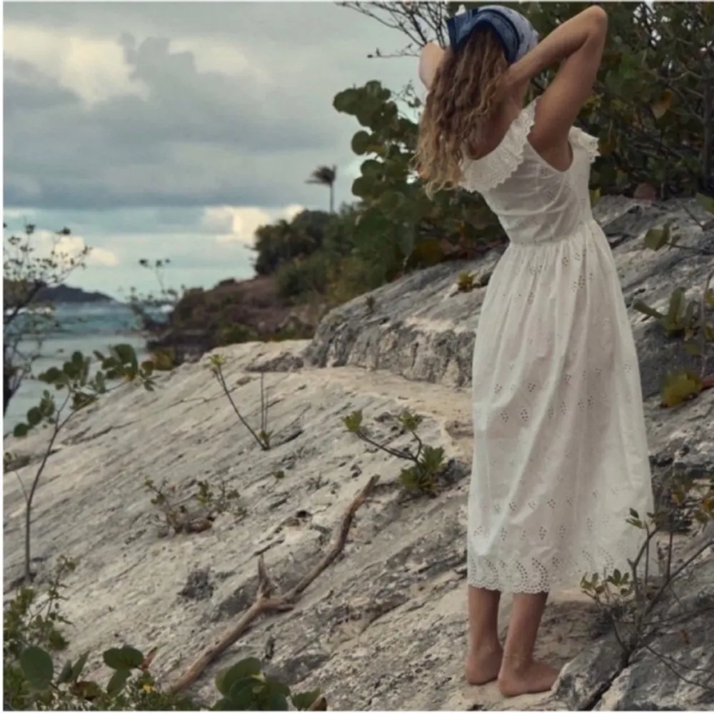 Doen 100% organic cotton midi dress in salt NWT White Size XL - Image 8