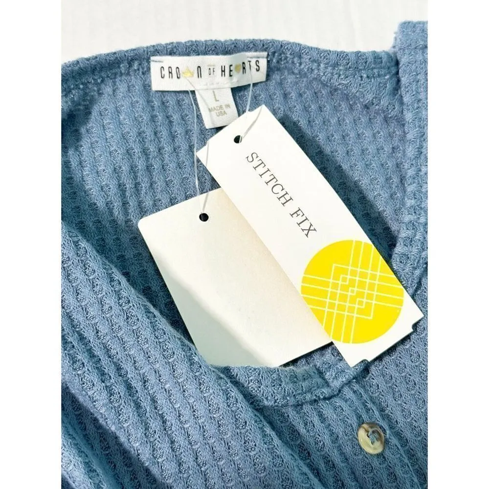 Crown of Hearts Women's Salina Tie Front Button - Image 2