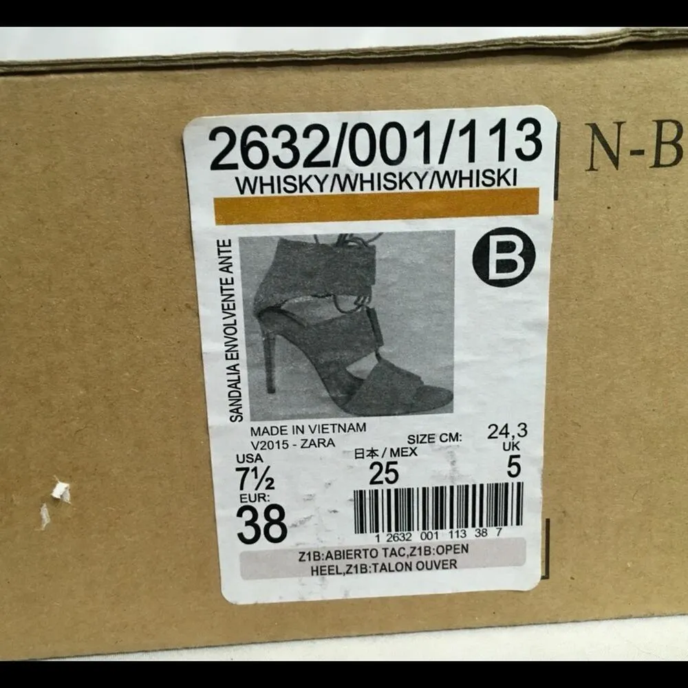 ZARA WRAP AROUND LEATHER SANDAL - Image 11