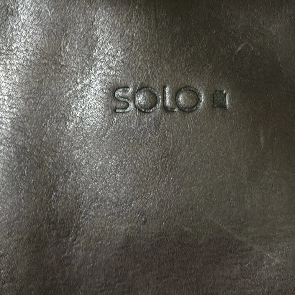 Brown Leather Tote Bag Solo Brand - Image 2