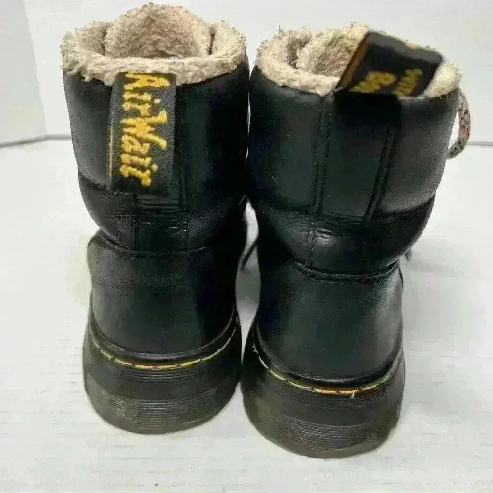 DR.MARTENS Air Wair Womens Combs Wyoming Sherpa Fur Lined Lace Up Boots Sz 6L - Image 4