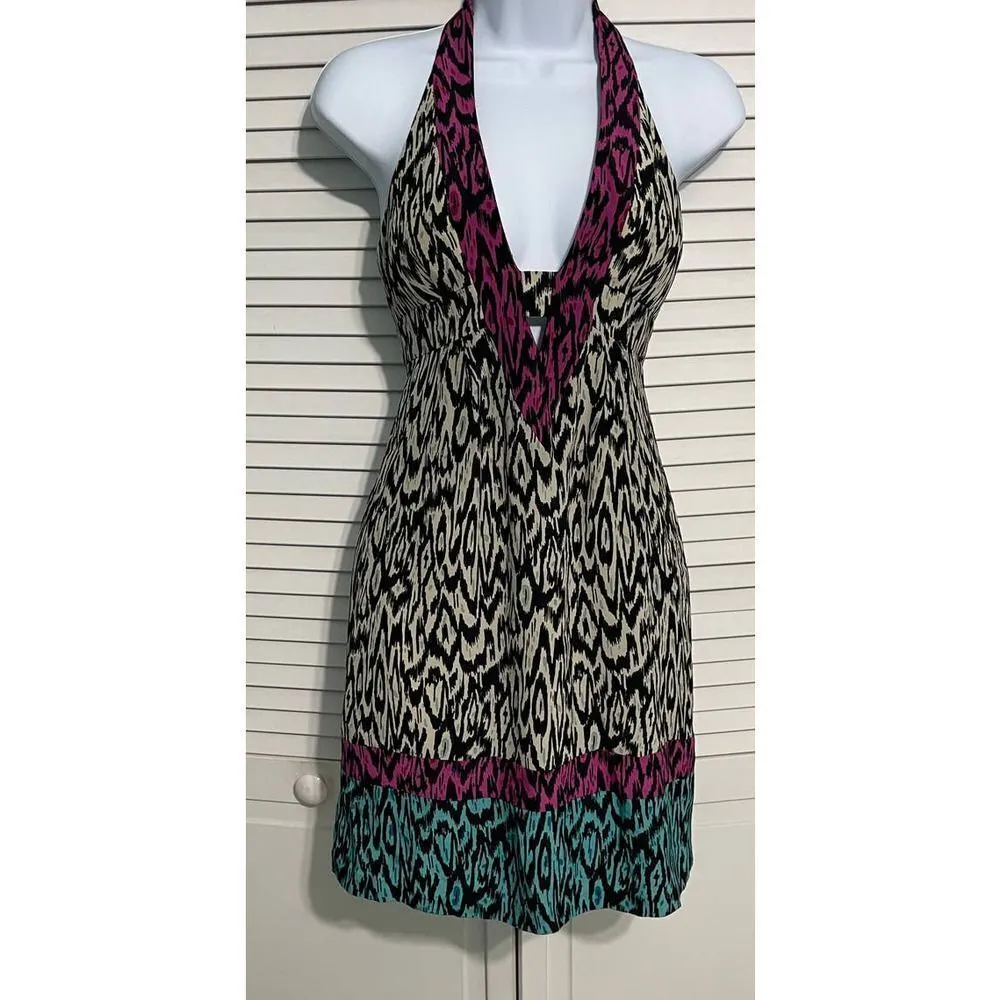 Nanette Lenore‎ Silk Printed Mini Dress White 0 - Image 2