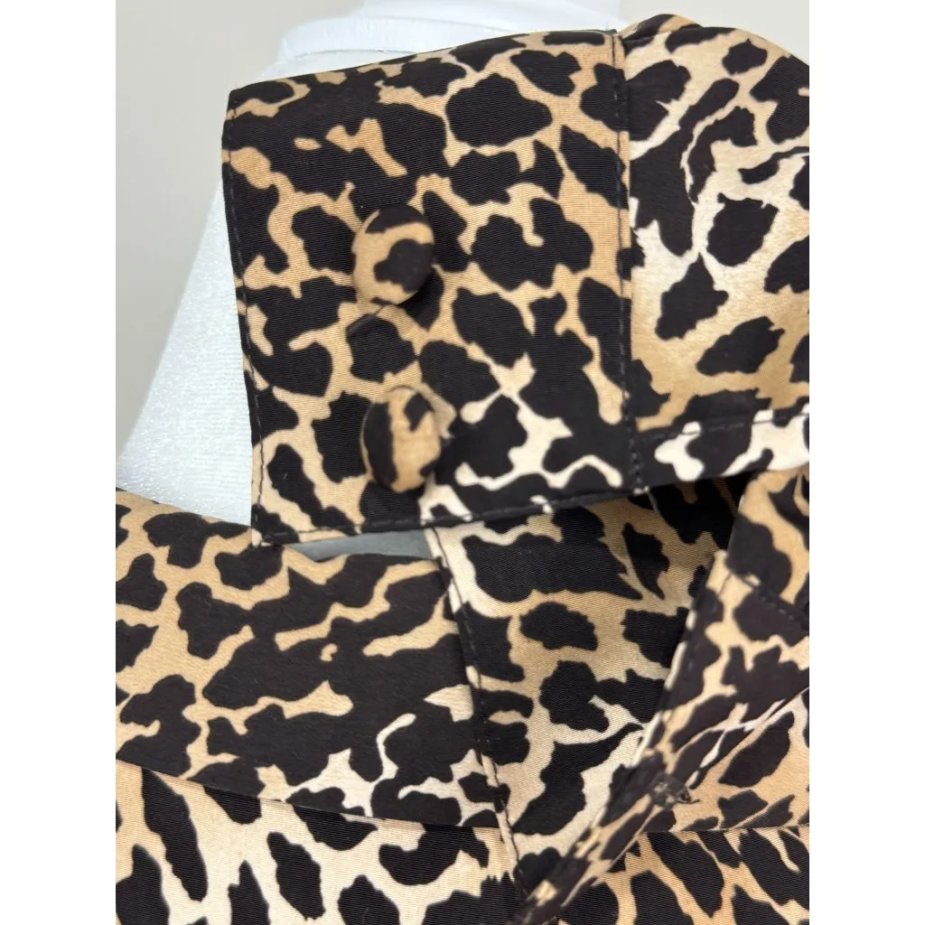 Vintage Christie & Jill Womens 10 Leopard Print Button - Image 5