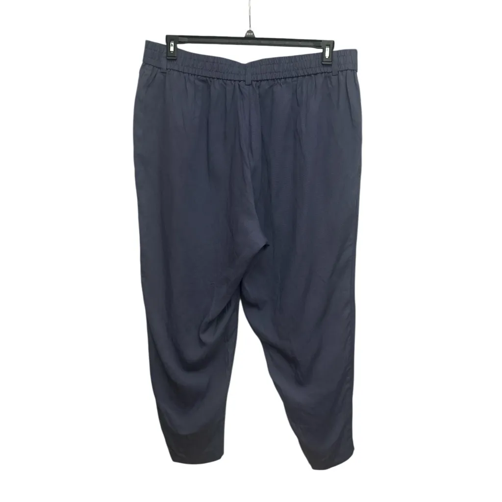 Torrid Slim Taper Stretch Linen Blend Pants Size 20 In Blue NWT - Image 3