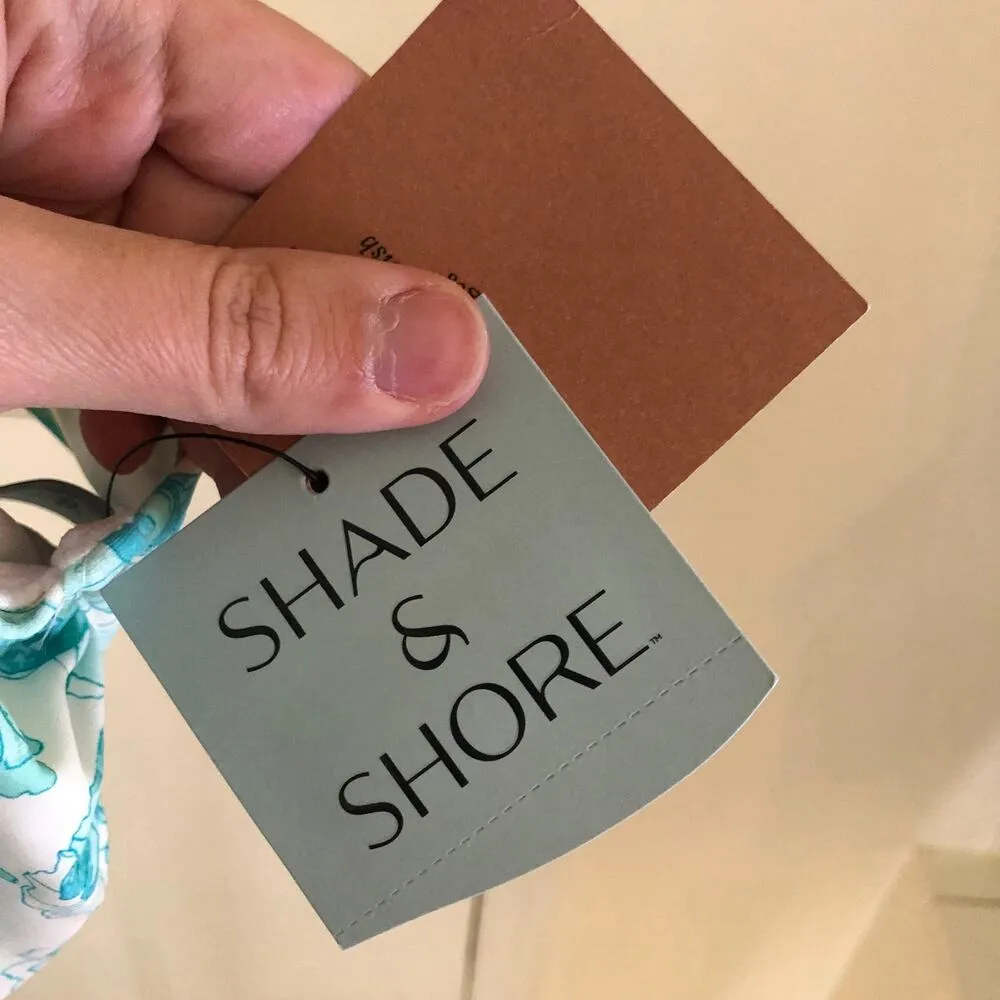 Shade & Shore NWT Womens Floral Print Shirred Balconette Underwire Bikini Top38D - Image 6