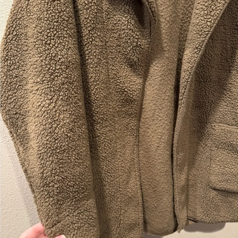 Koolaburra by UGG Sherpa Fleece Shawl Collar‎ Cardigan Size Large Brown - Image 5