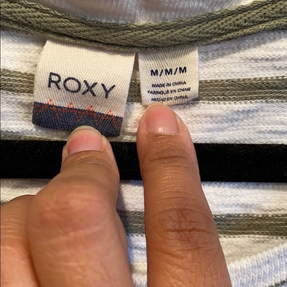 Roxy Get together yarn dyed dress sz M stripe - Image 3