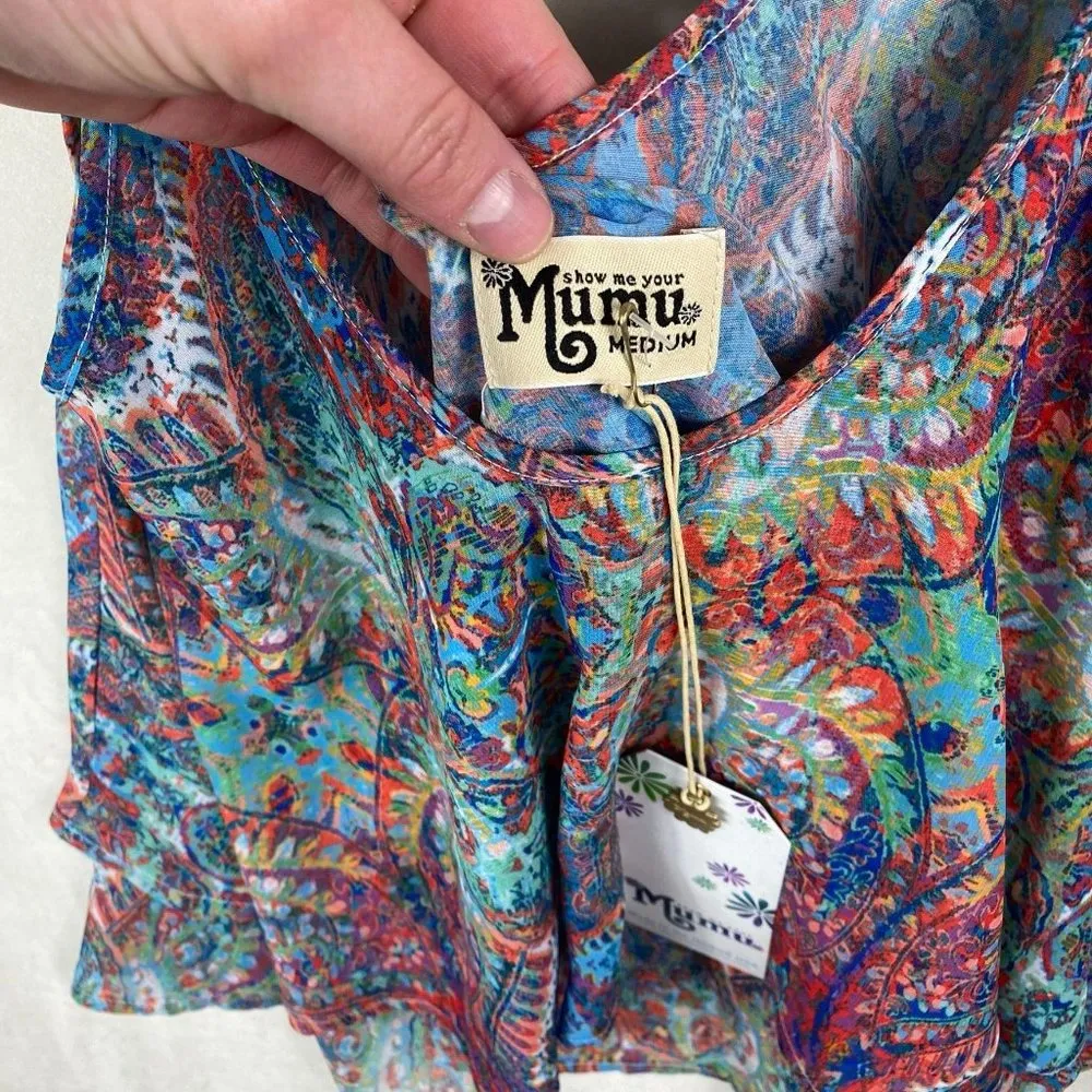 NWT-Show Me Your Mumu Jodi Rae Ruffle Tank- MD - Image 32