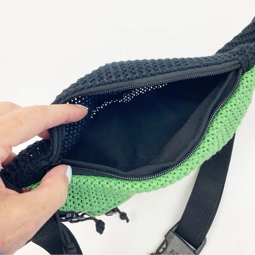 Supreme Authentic Rasta Belt Bag Fanny Pack Red Yellow Green Black Cotton - Image 8