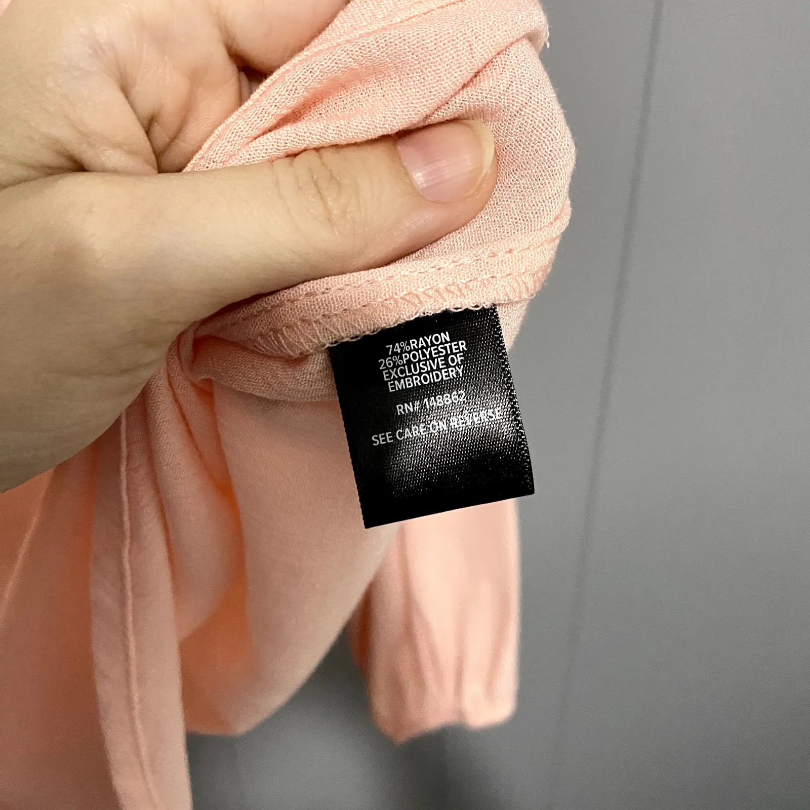 NEW Torrid Pink Madison Washable Gauze Embroidered Long Sleeve Shirt 1X - Image 3