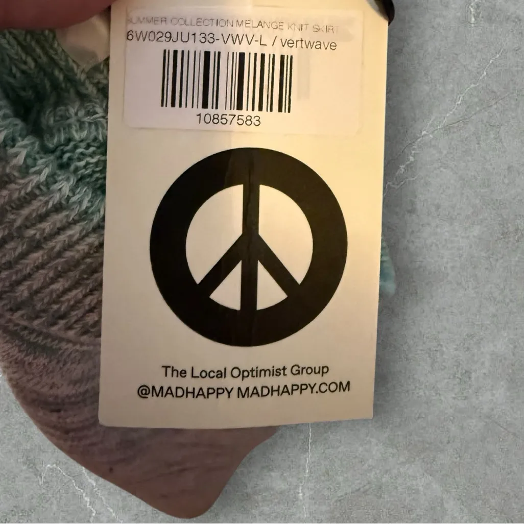 Madhappy Vertical Wave Sweater‎ Mini Skirt nwt - Image 7