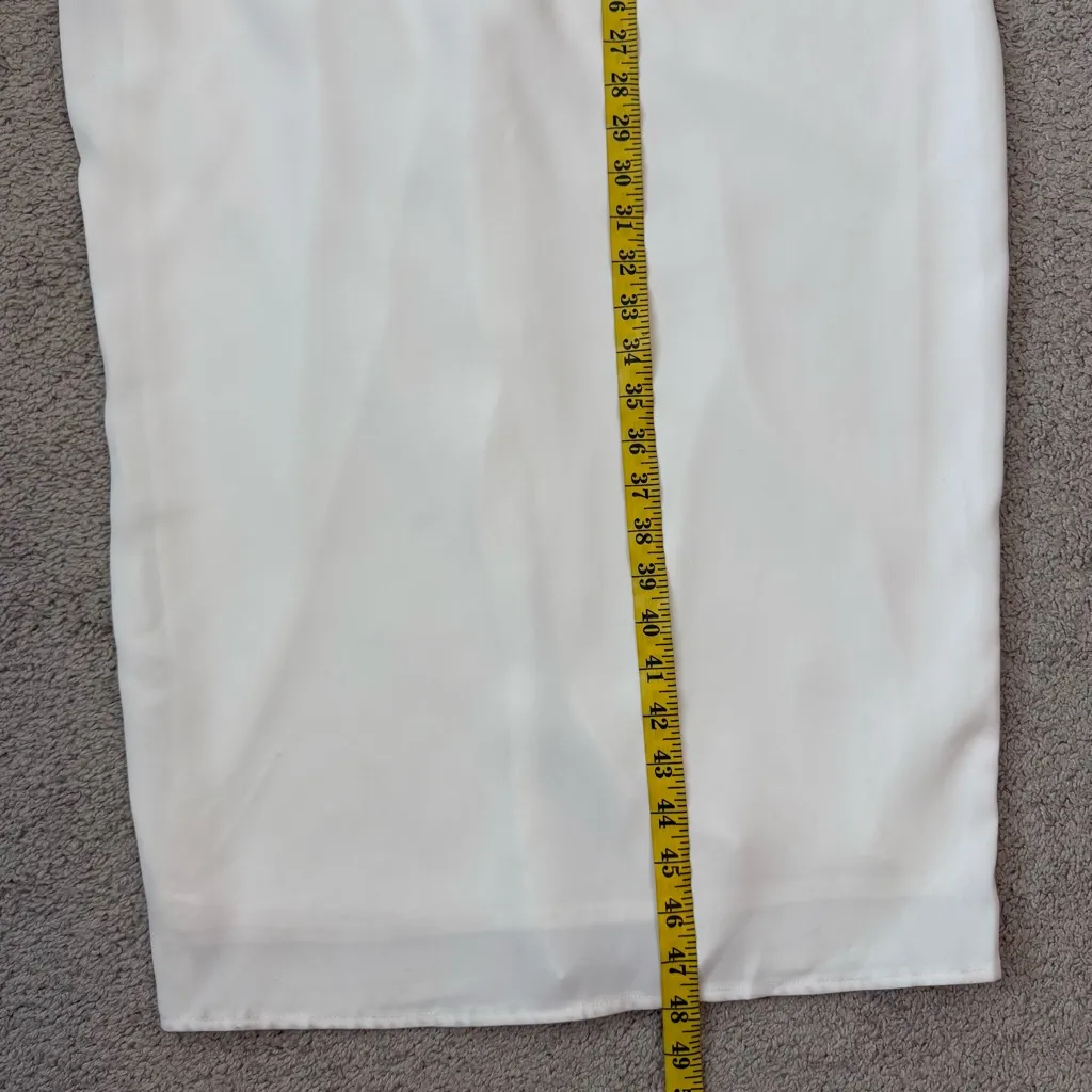 Avec Les Filles Pearl Embellished Cut Out Halter Dress White 14 - Image 13