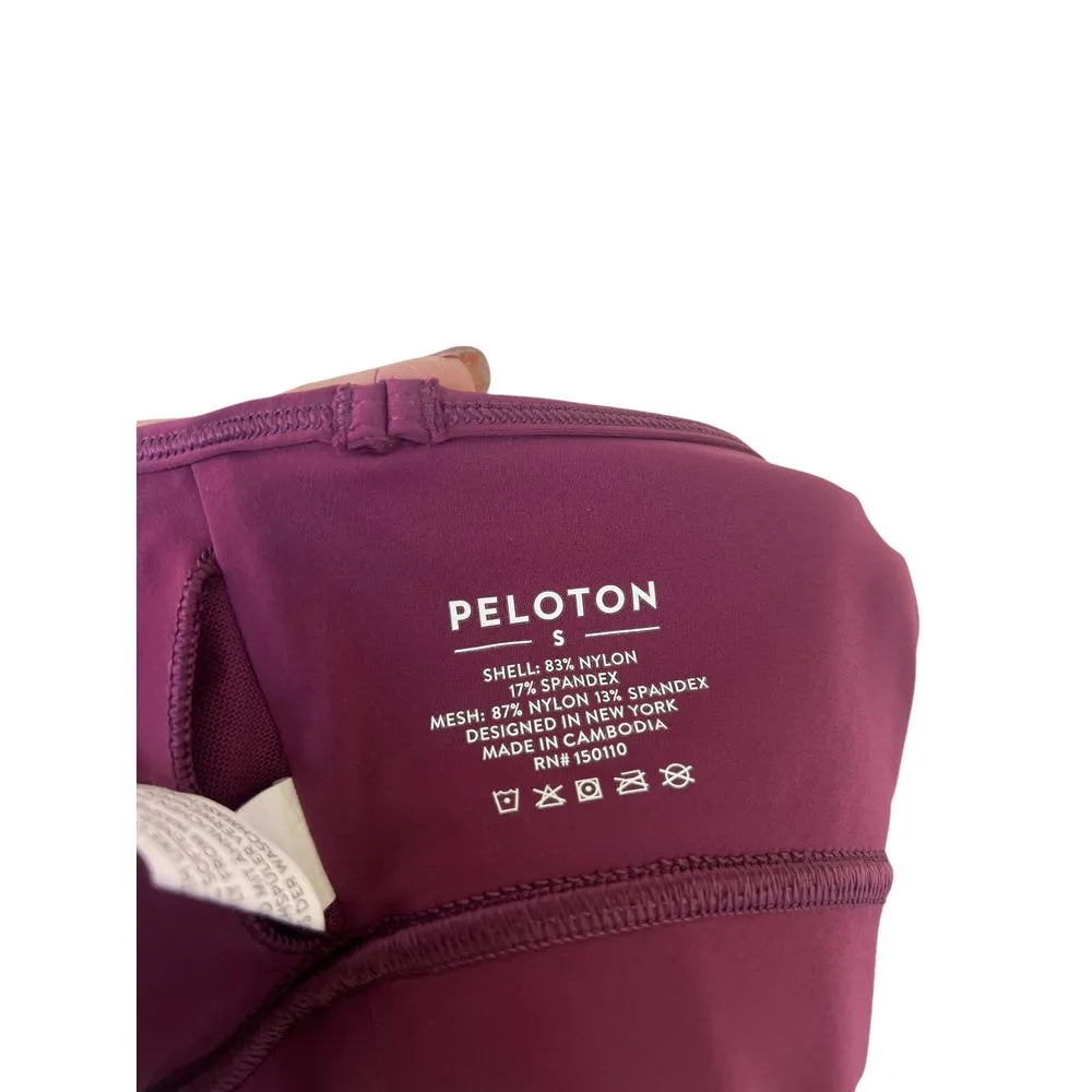 Peloton Maroon Sports‎ Bra Size Small Zebra Print - Image 3