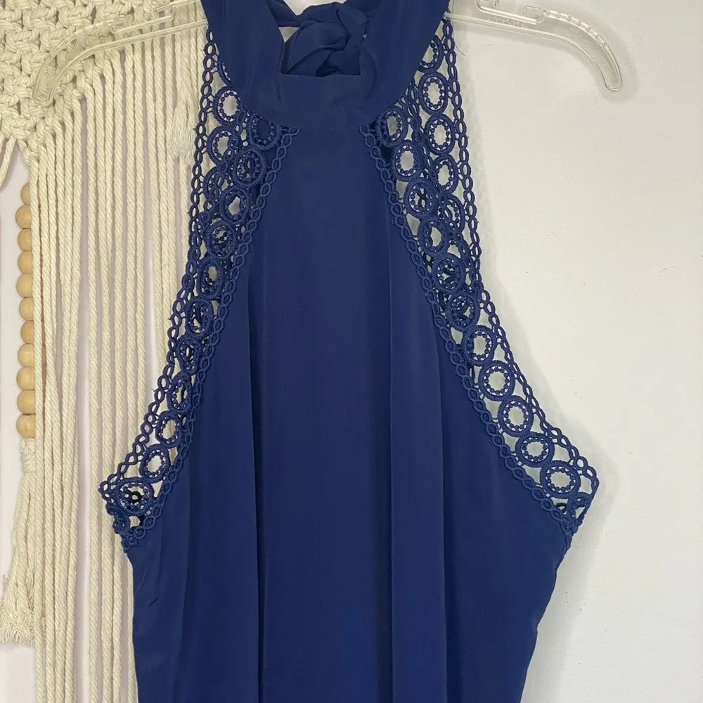 Lightweight navy blue jumpsuit - Image 2