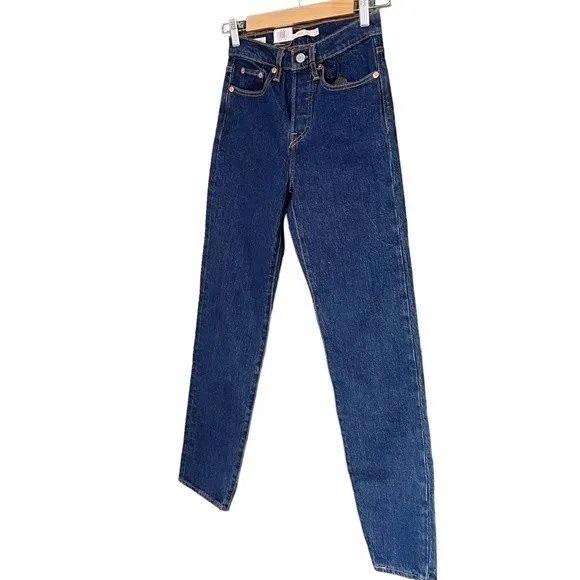 NWT Levi’s Jeans Wedgie High Waist Ankle Jeans Life’s Work Dark Wash Size 24 NEW - Image 7