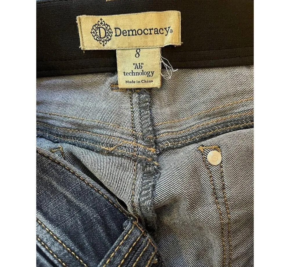 Democracy Jeans Women's Ab Technology Skinny Blue Stretch Denim Size 8 - Image 3