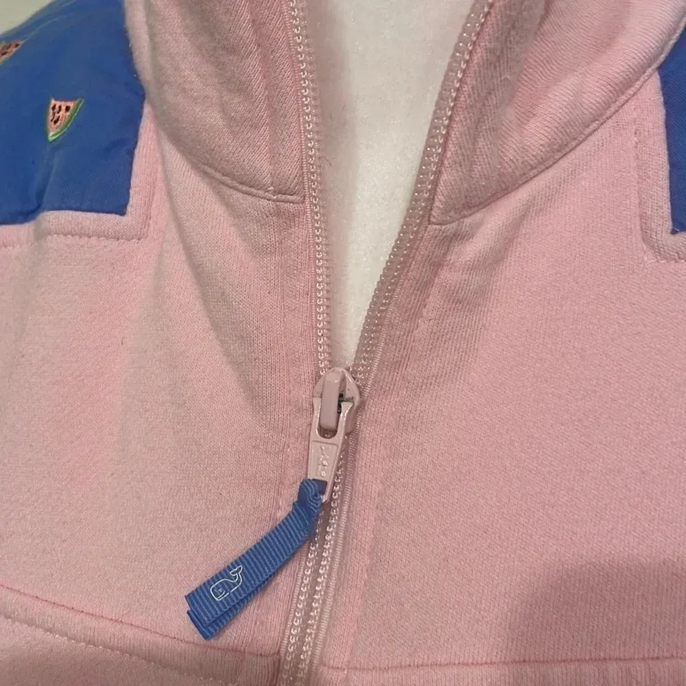 Vineyard vines light pink watermelon quarter zip - Image 4