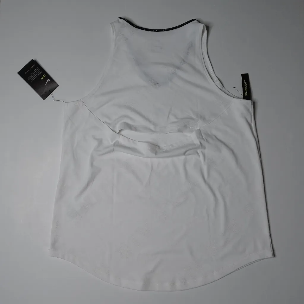 Nike Women's Air Running White Tank Top Size Large - Image 4