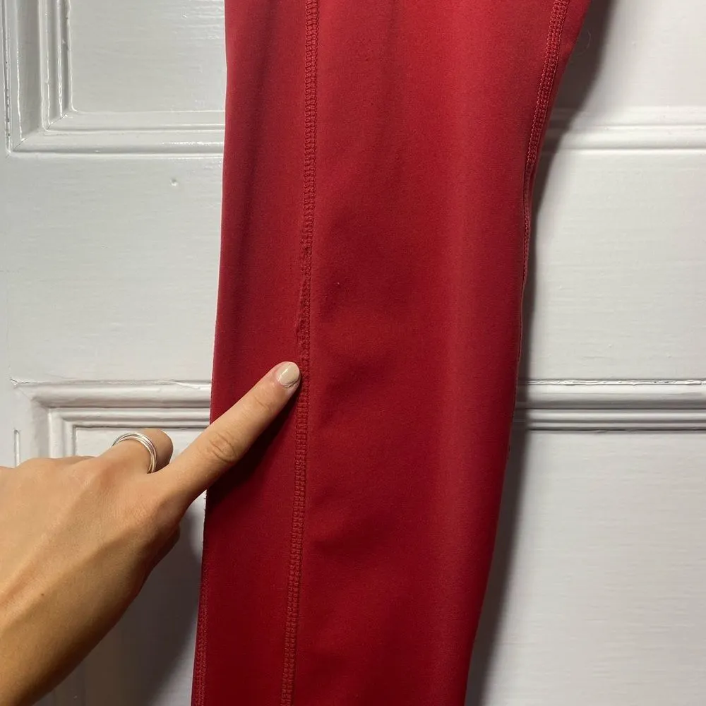 Alphalete | High Waisted ‘Pulse Surge’ Legging in Red - Image 9