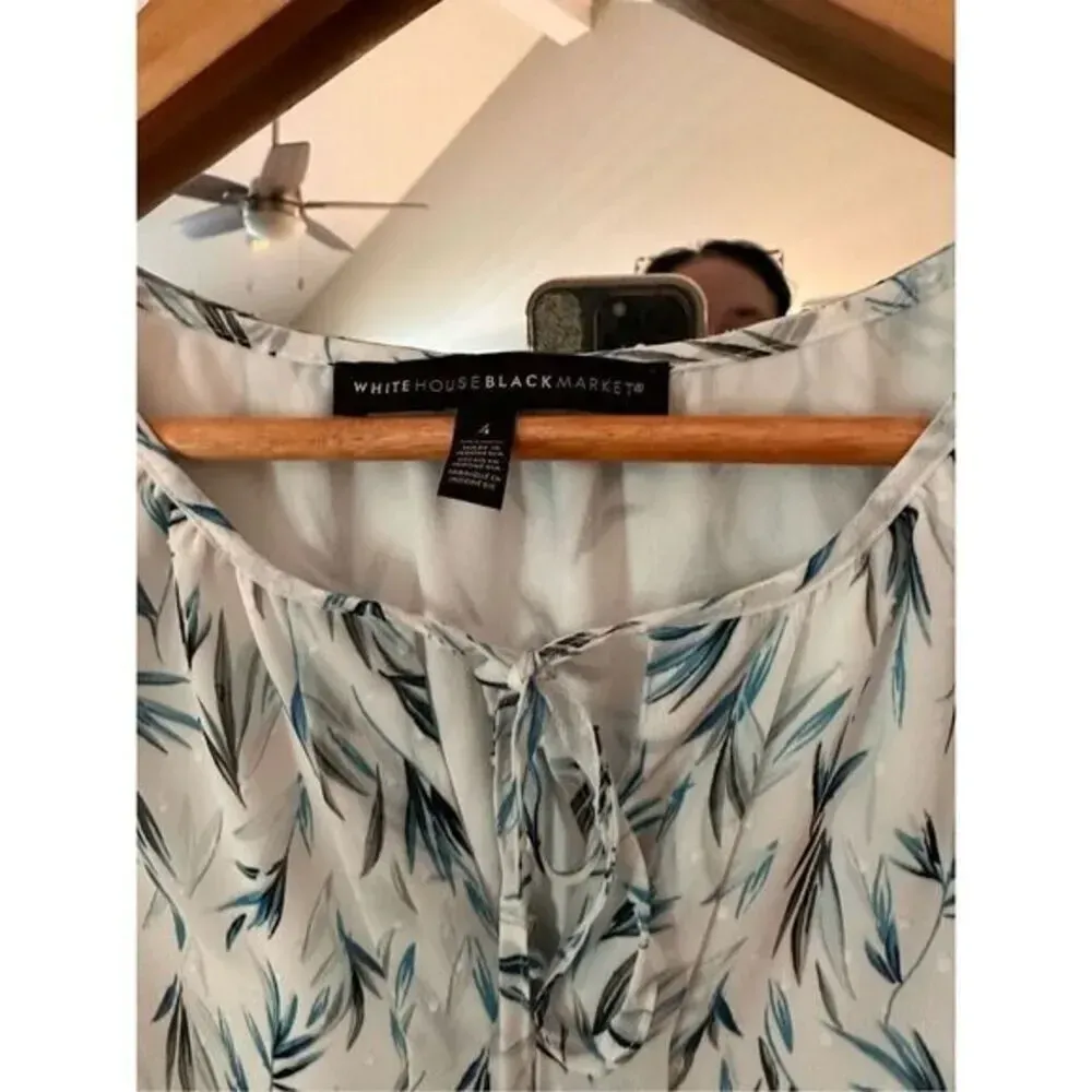 White House Black Market Blouse Size 4 - Image 2