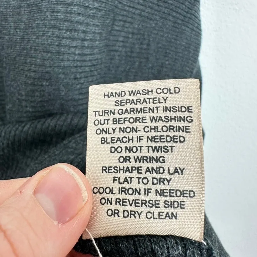 Philosophy Republic Clothing Charcoal Heather Gray Knit Sweater Women's Pullover Size XS - Image 10