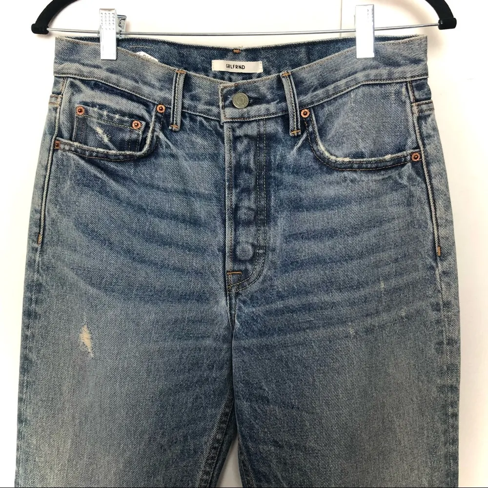 GRLFRND Karolina Skinny Jeans with Silver Sequin Pocket. Button fly - Image 3