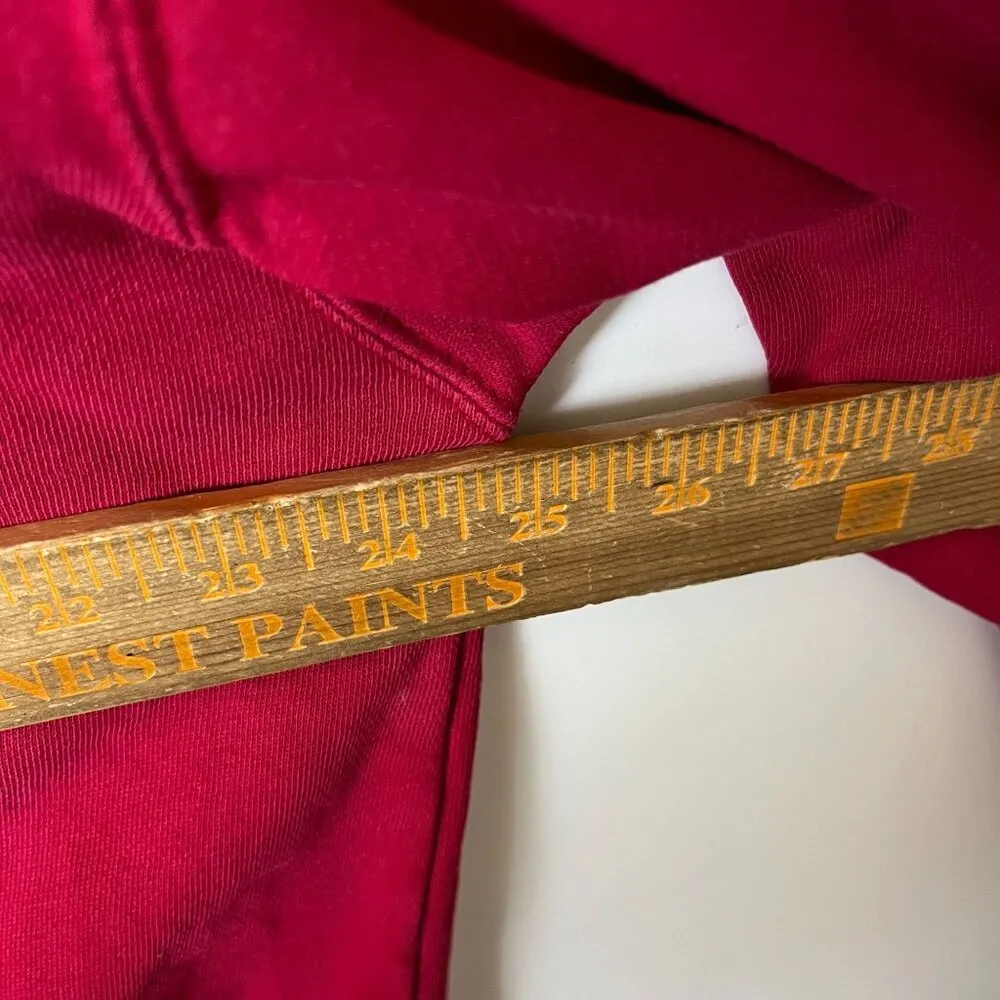 Vintage 90s Big Cotton Gear for Sports Red USMC Bulldog Sweatshirt Medium - Image 6