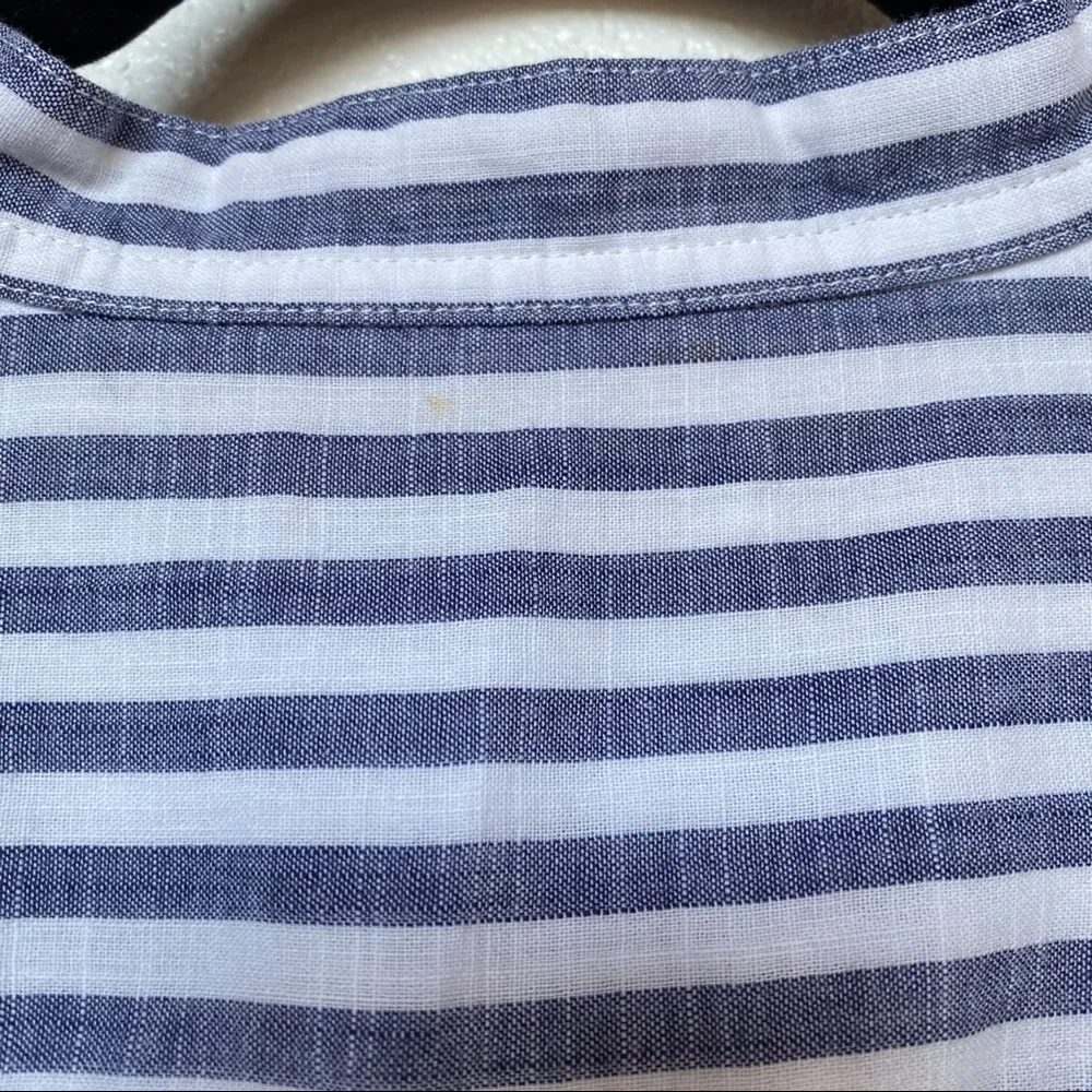 Madewell Striped Lace Up Terrace Shirt Size XS - Image 9