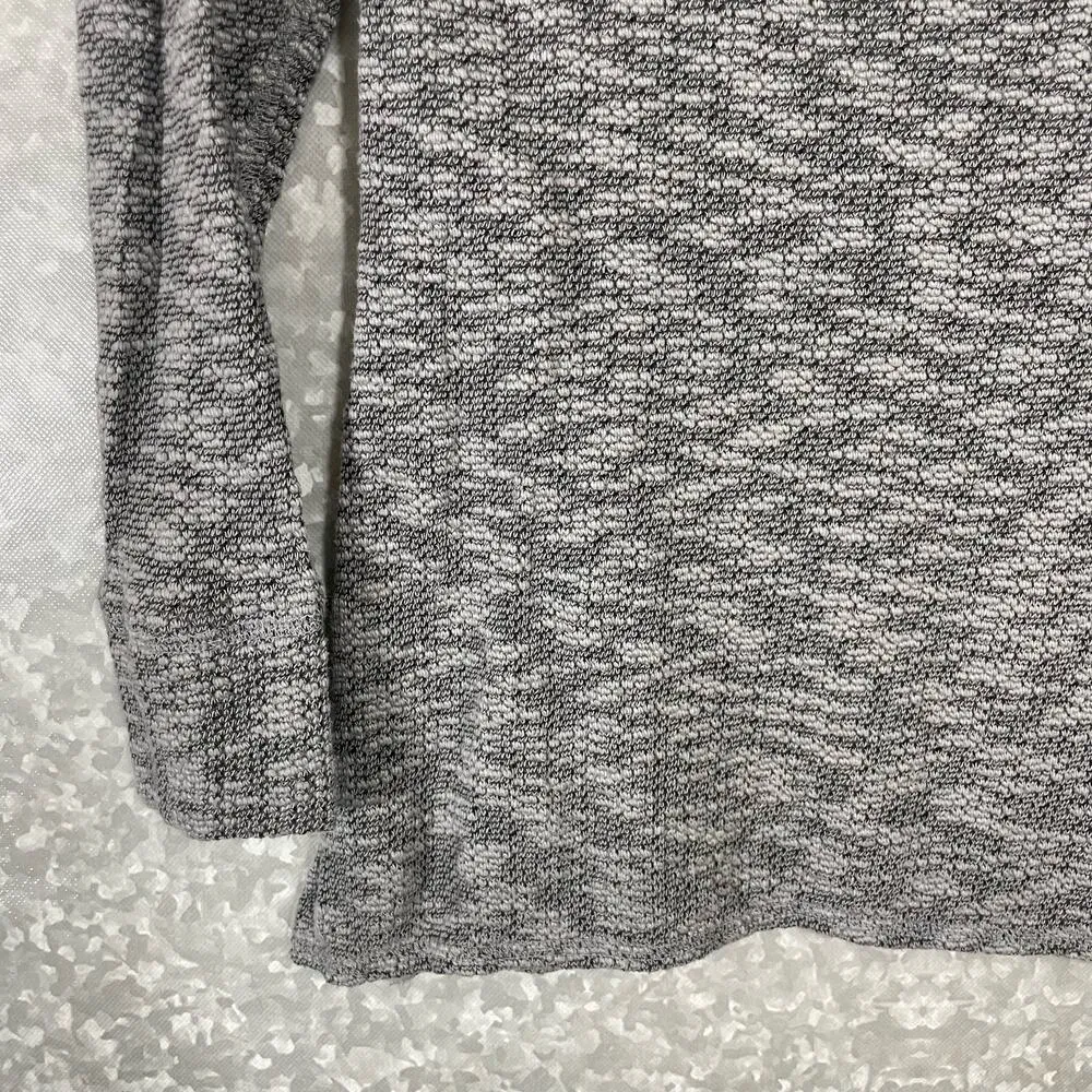 Ruff Hewn Women's Utility Gray Marled Long Sleeve Thermal T-Shirt - Size Medium - Image 2